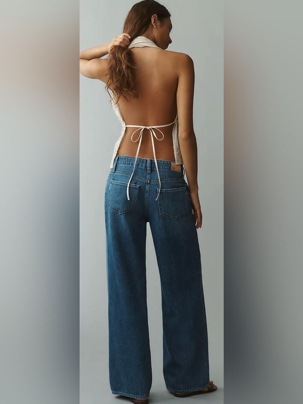 PAIGE Zoey Denim Wide-Leg Drawstring High Rise Relaxed Fit Jeans  Size 29 - Picture 6 of 17